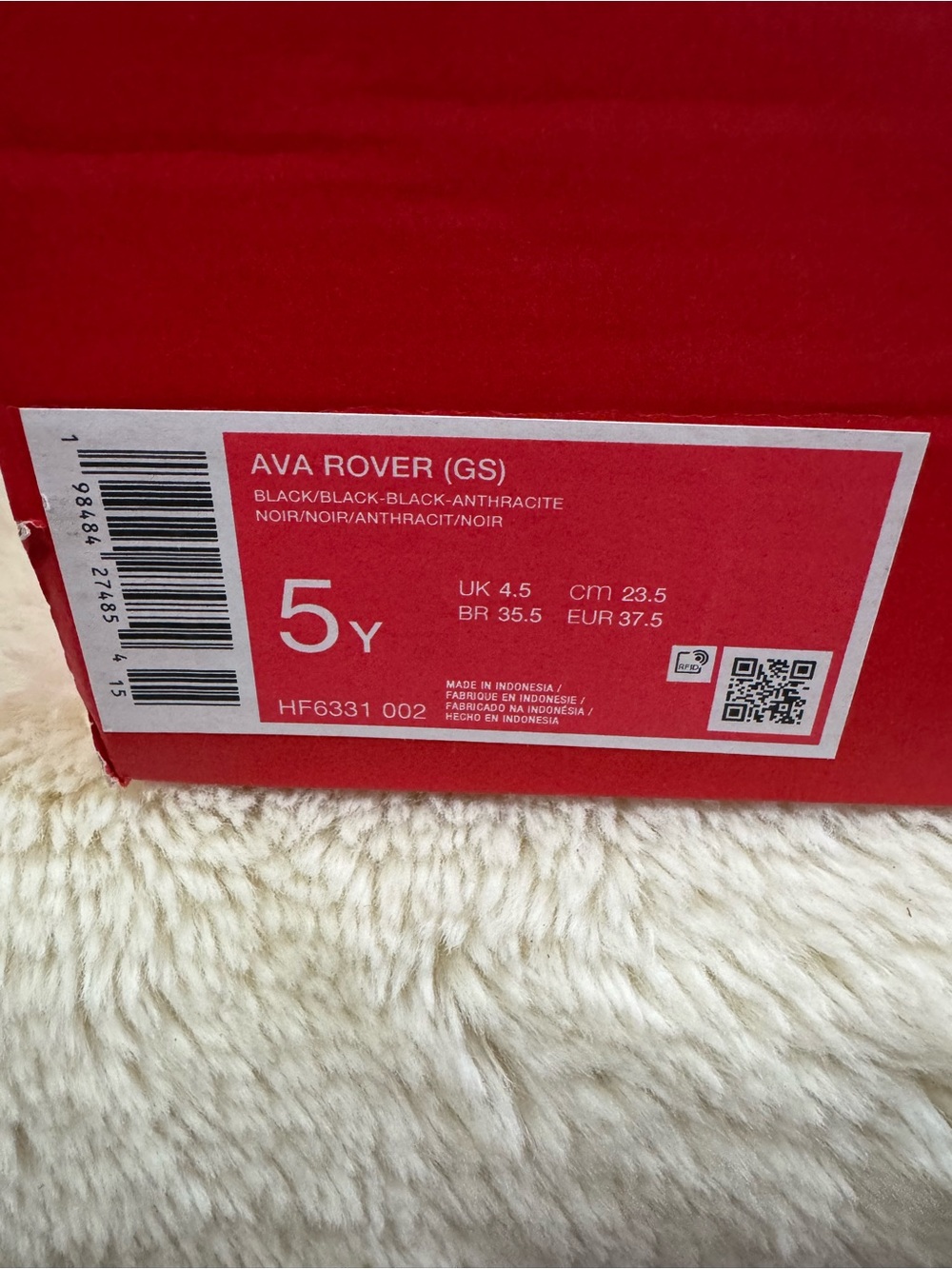 Nike Ava Rover- 5y All-Black Athletic Sneakers - Picture 6 of 6